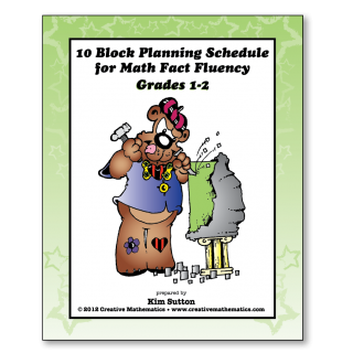 Grades 1-2 10 Block Schedule for Math Fact Fluency