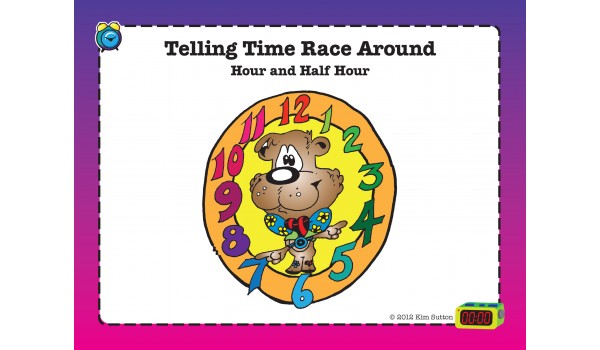 Telling Time Race Around PDF - Hour and Half
