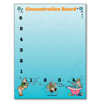 Concentration Board 3-5 Poster