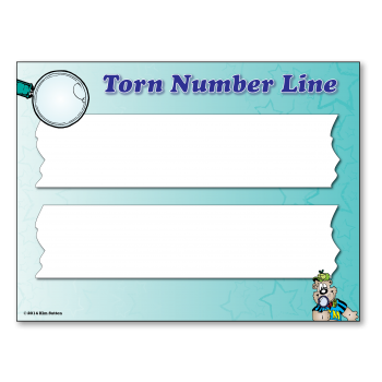 Torn Number Line Poster